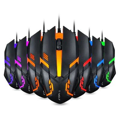 Mouse Gamer USB 3200dpi Led Rgb Com Fio