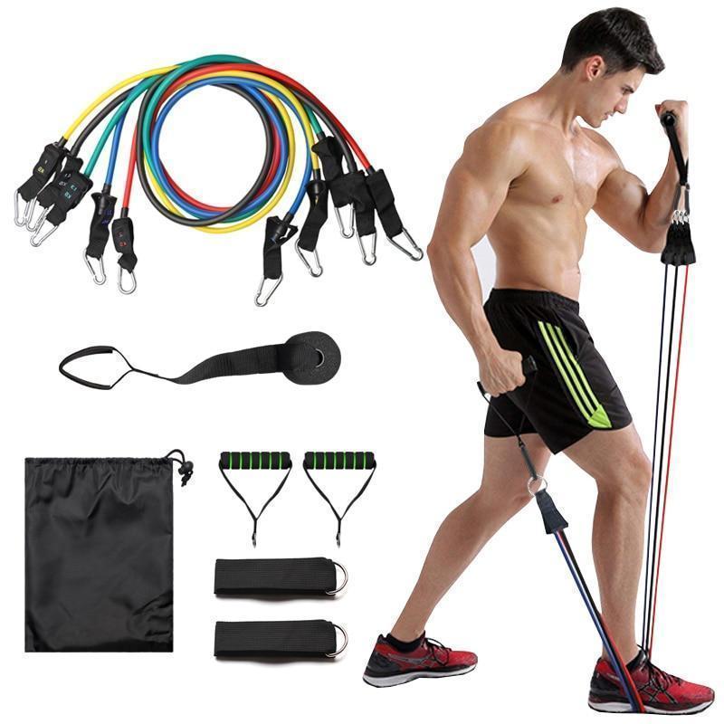 Kit Fitness - Elástico Treino Extensores de Musculação